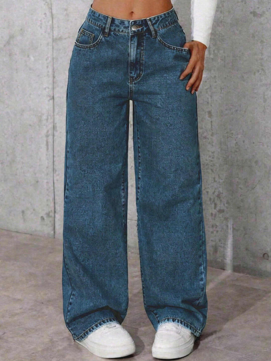 Jeans SHEIN, turcoaz