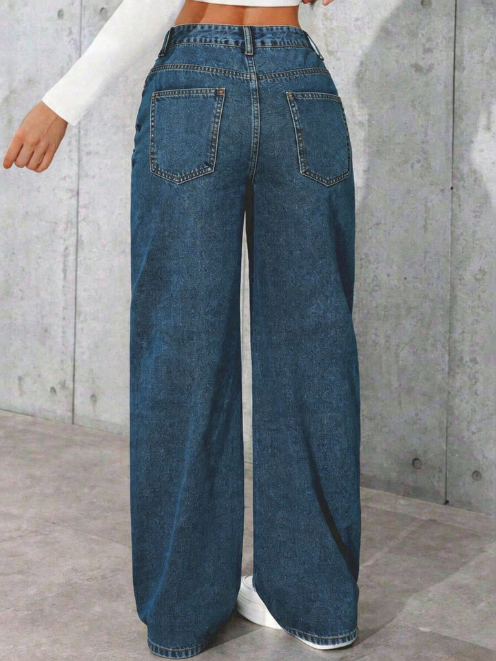 Jeans SHEIN, turcoaz