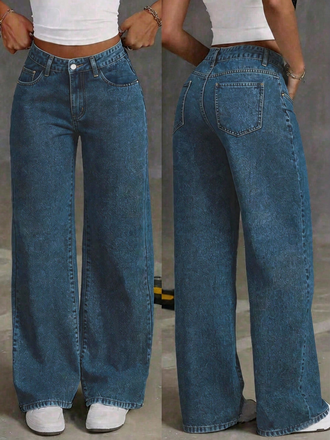 Jeans SHEIN, turcoaz