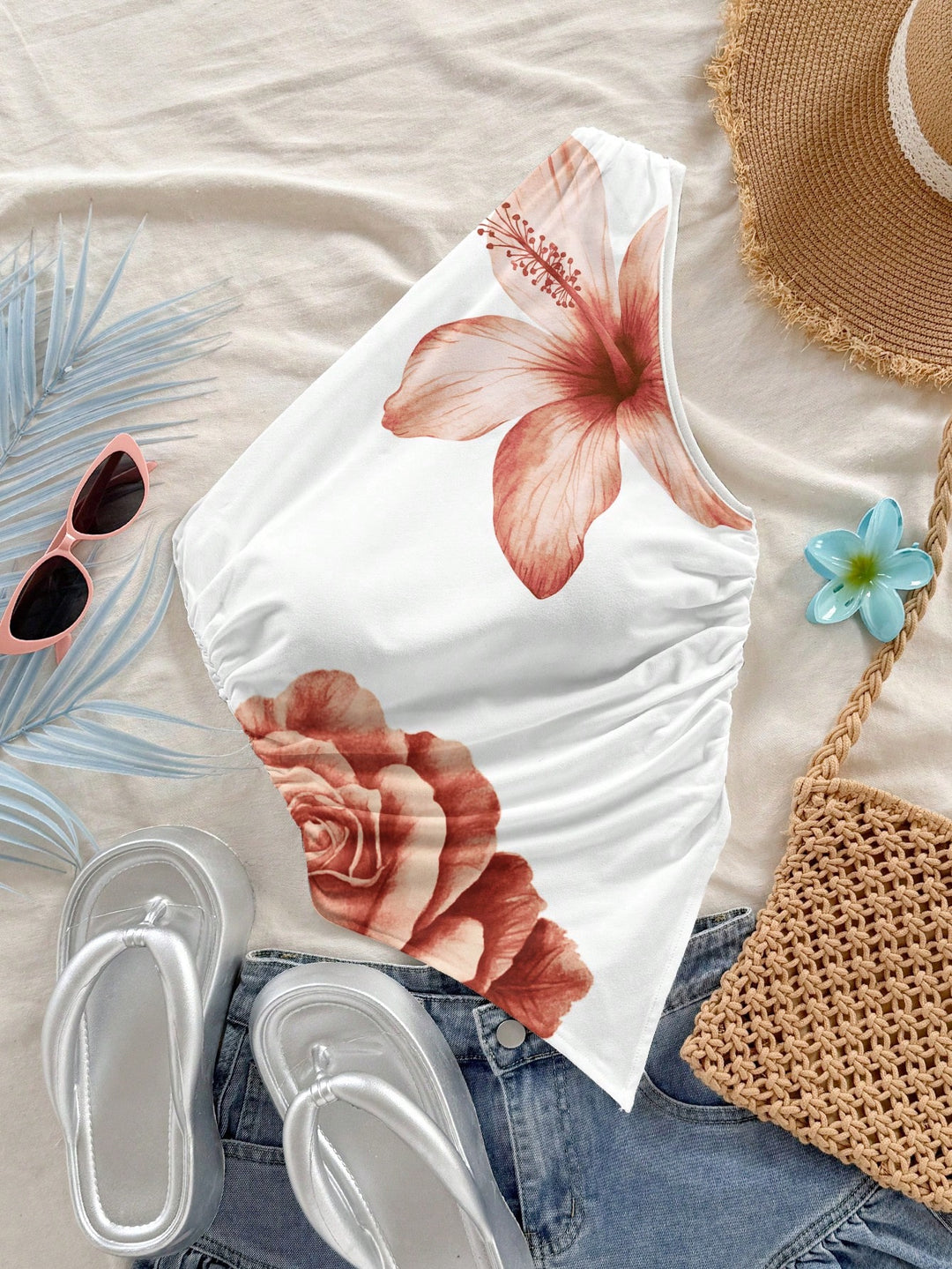 Top SHEIN, alb