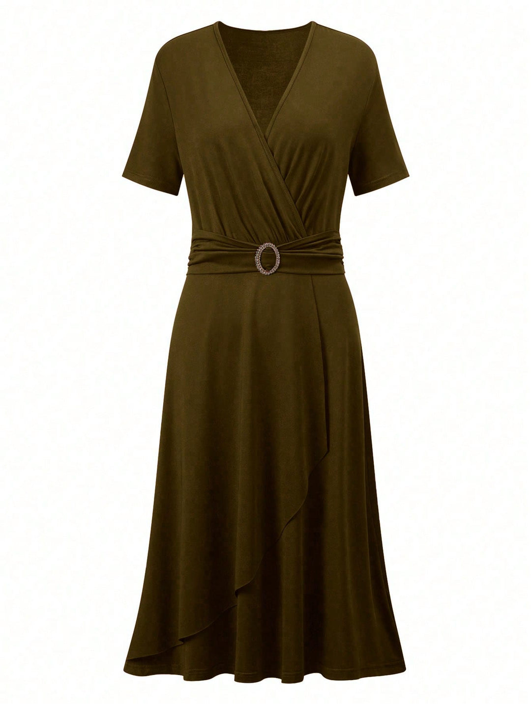 Rochie midi SHEIN, maro