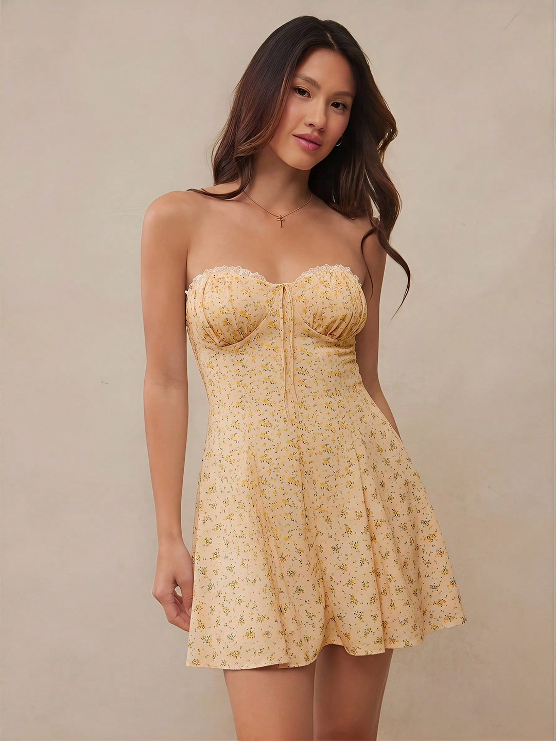Rochie mini SHEIN, galben