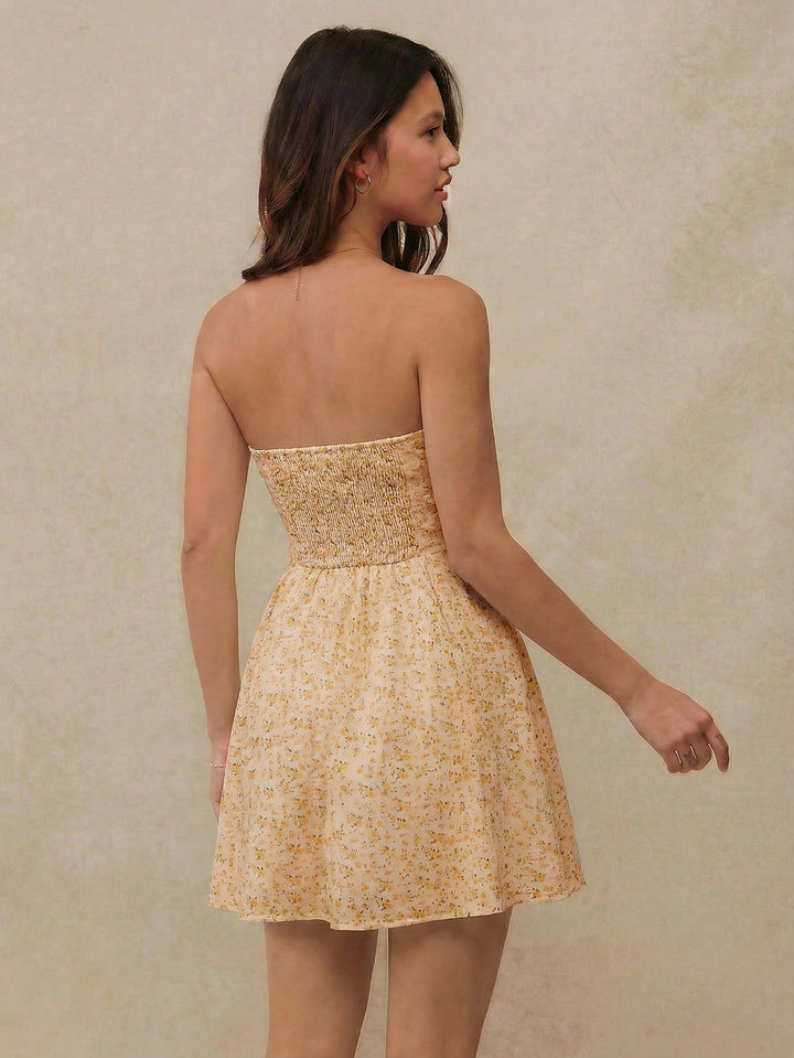 Rochie mini SHEIN, galben