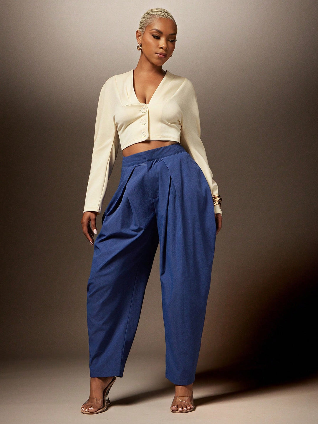 Pantaloni SHEIN, albastru