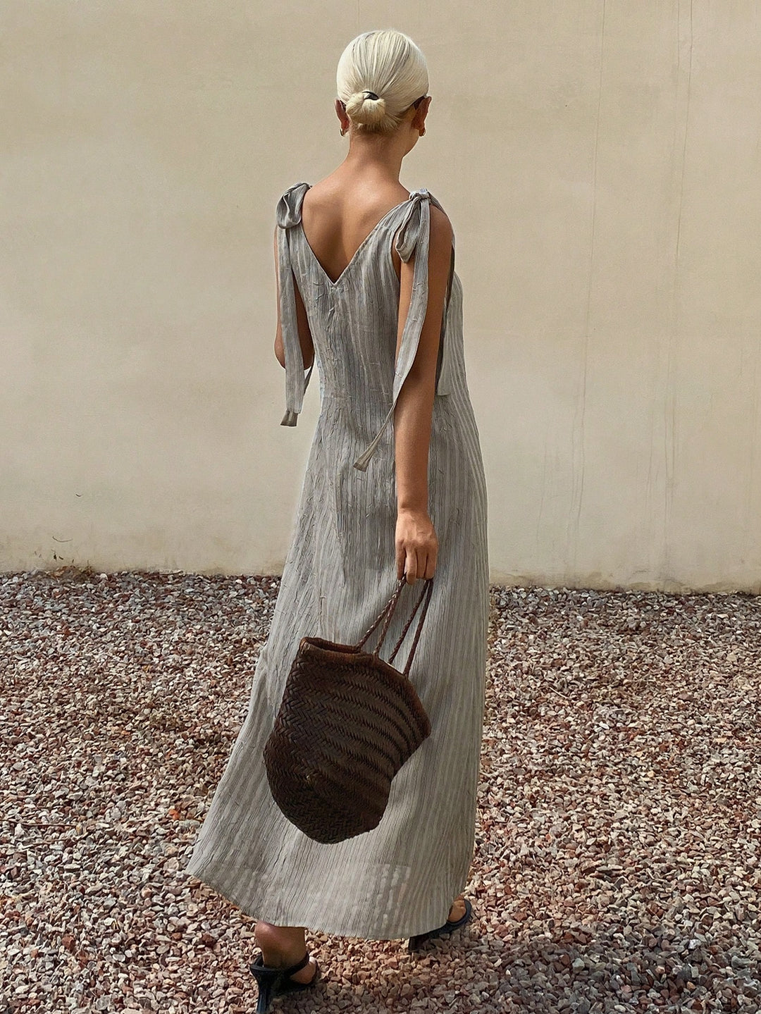 Rochie maxi SHEIN, gri