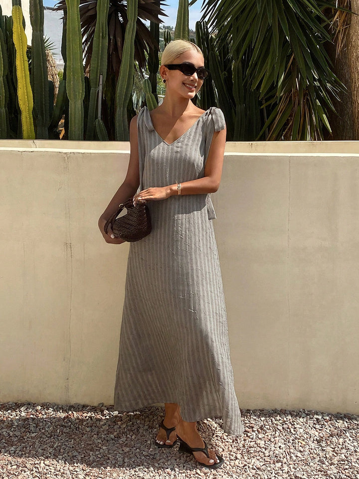 Rochie maxi SHEIN, gri