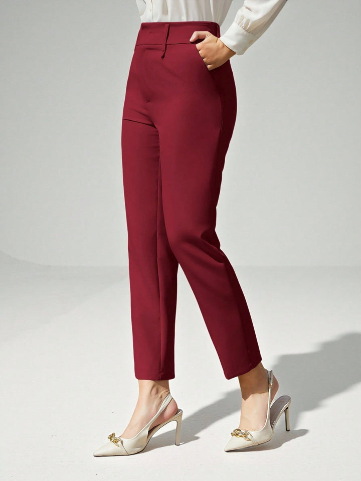 Pantalon SHEIN, roșu