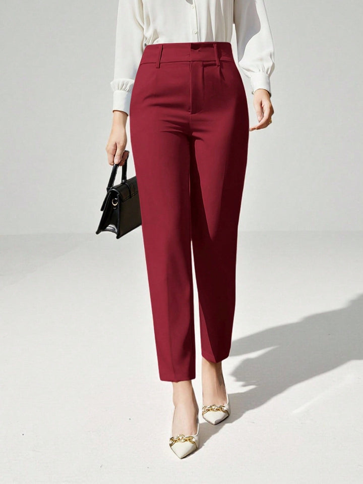 Pantalon SHEIN, roșu