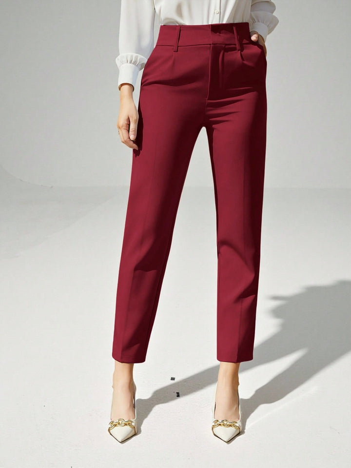 Pantalon SHEIN, roșu