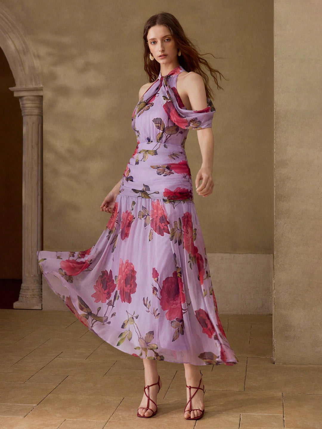 Rochie maxi SHEIN, mix culori