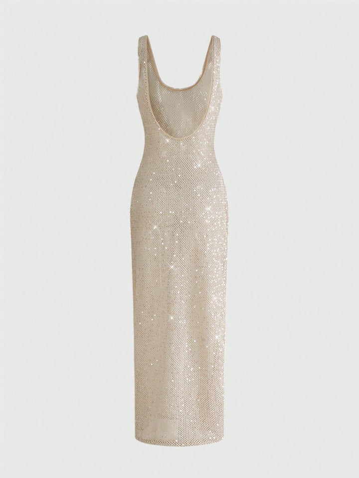 Rochie maxi SHEIN, kaki