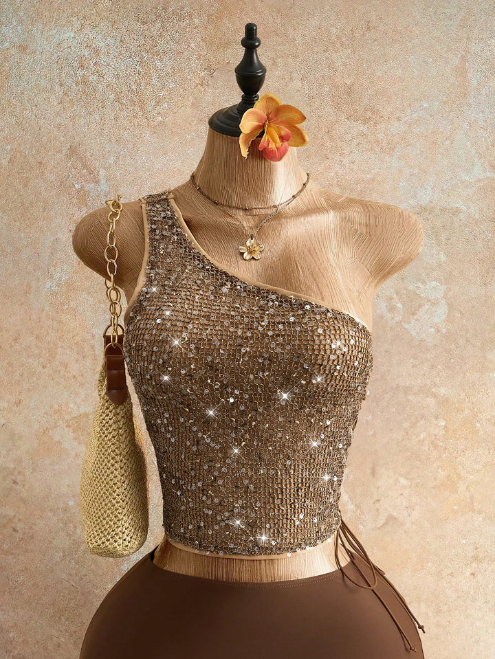 Top SHEIN, kaki