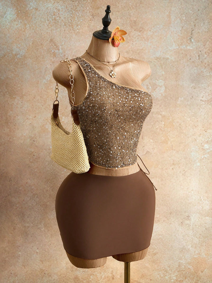 Top SHEIN, kaki