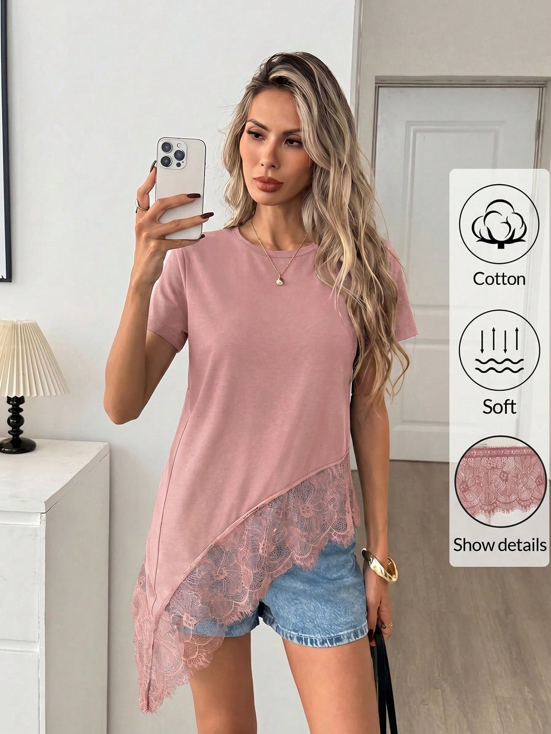 Tricou SHEIN, roz
