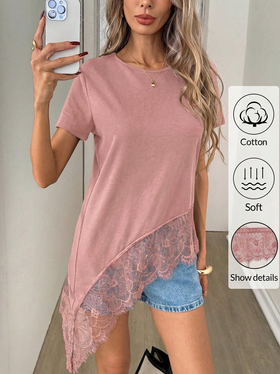 Tricou SHEIN, roz