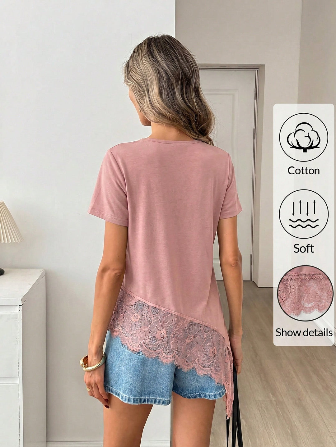 Tricou SHEIN, roz