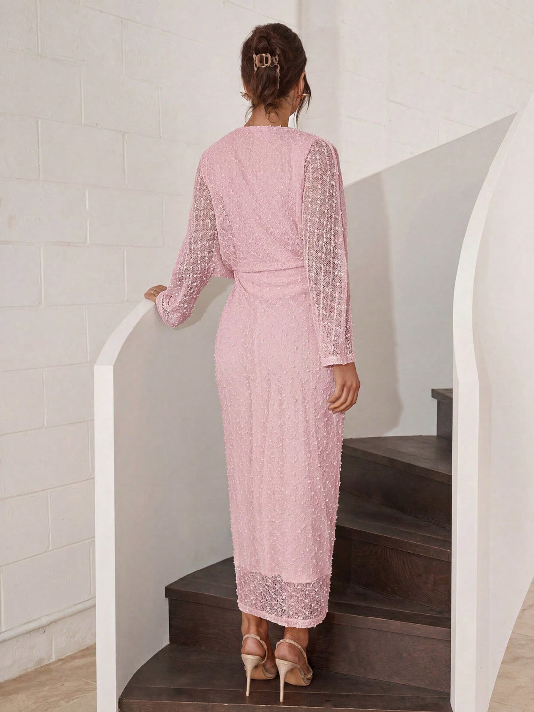 Rochie maxi SHEIN, roz