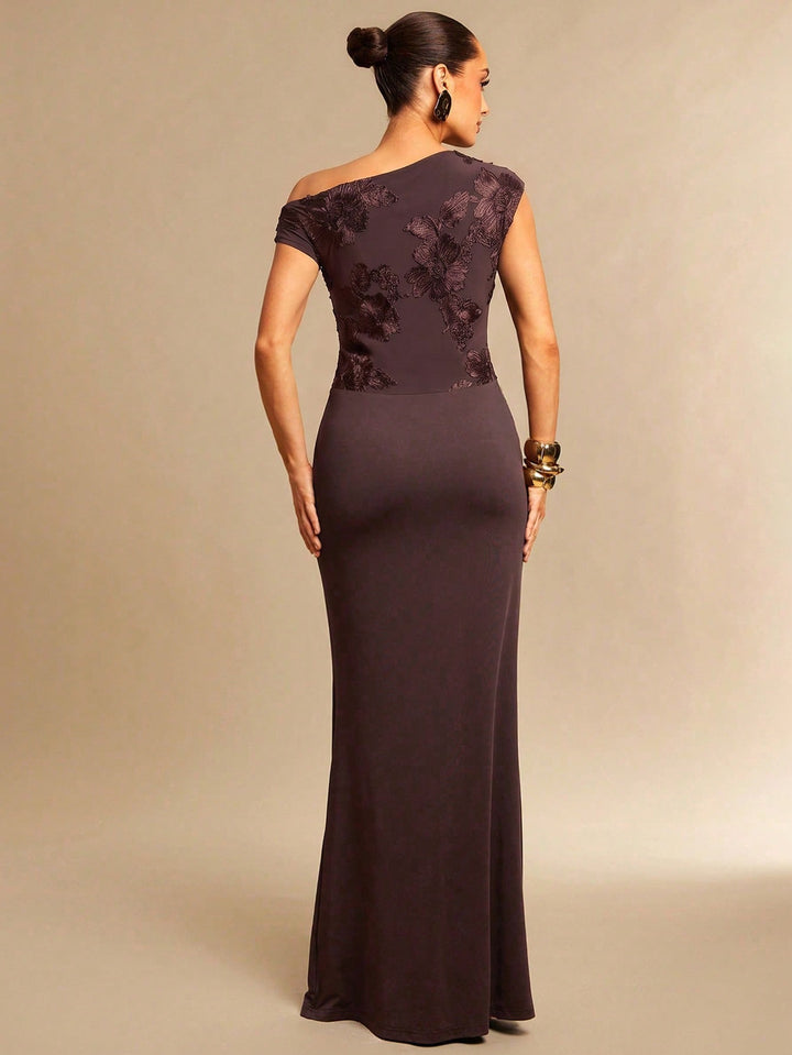 Rochie maxi SHEIN, maro