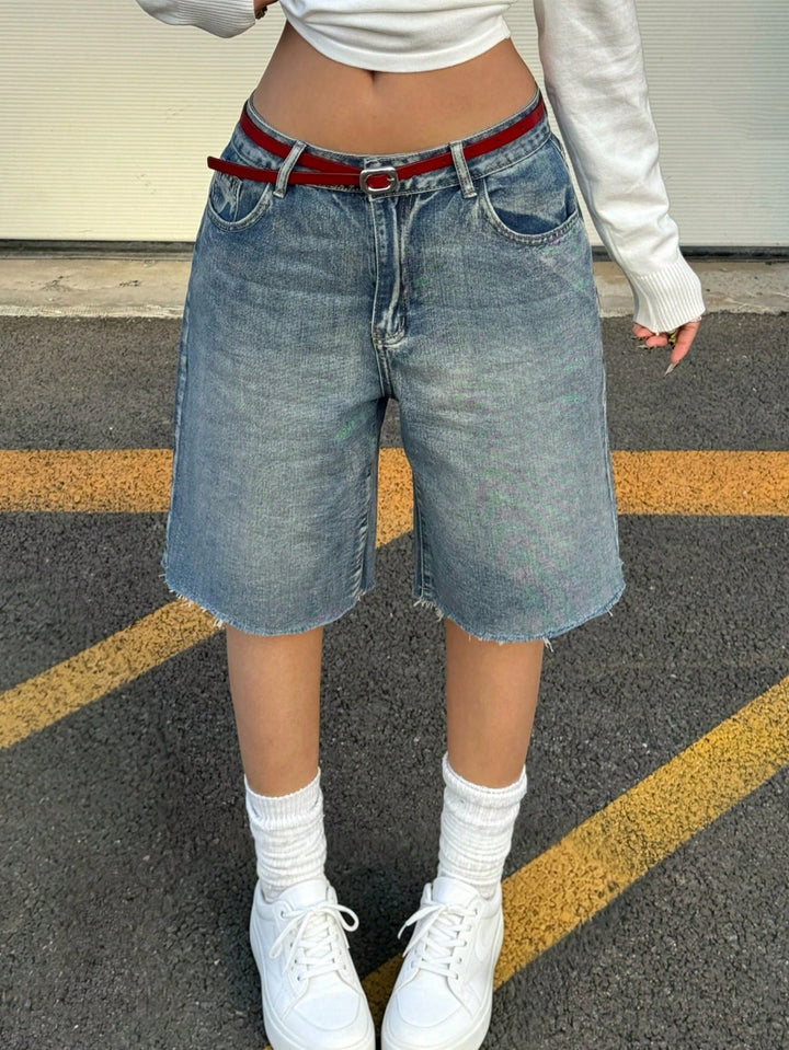 Pantaloni scurți SHEIN, albastru