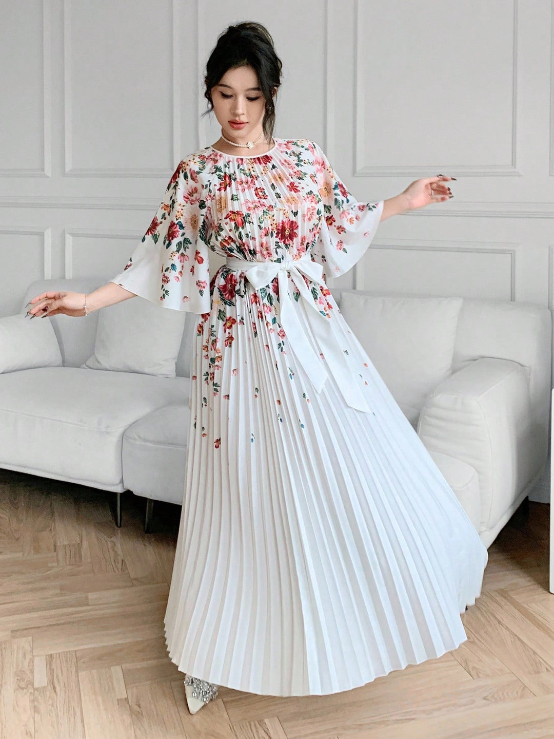 Rochie maxi SHEIN, mix culori
