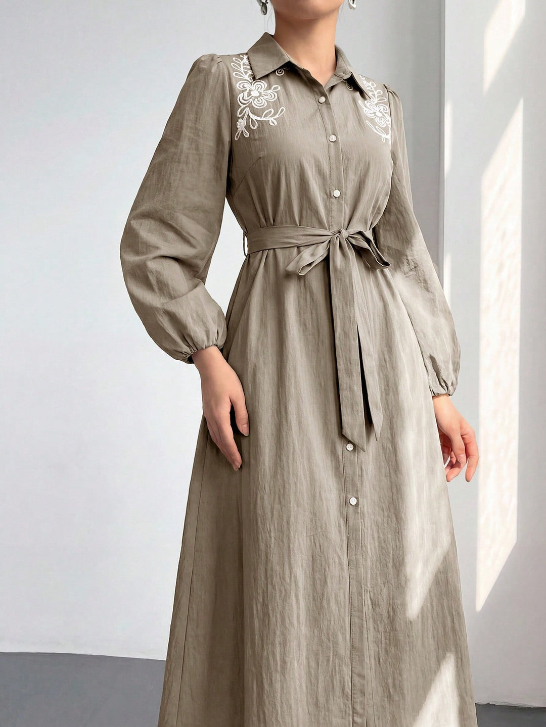 Rochie maxi SHEIN, gri