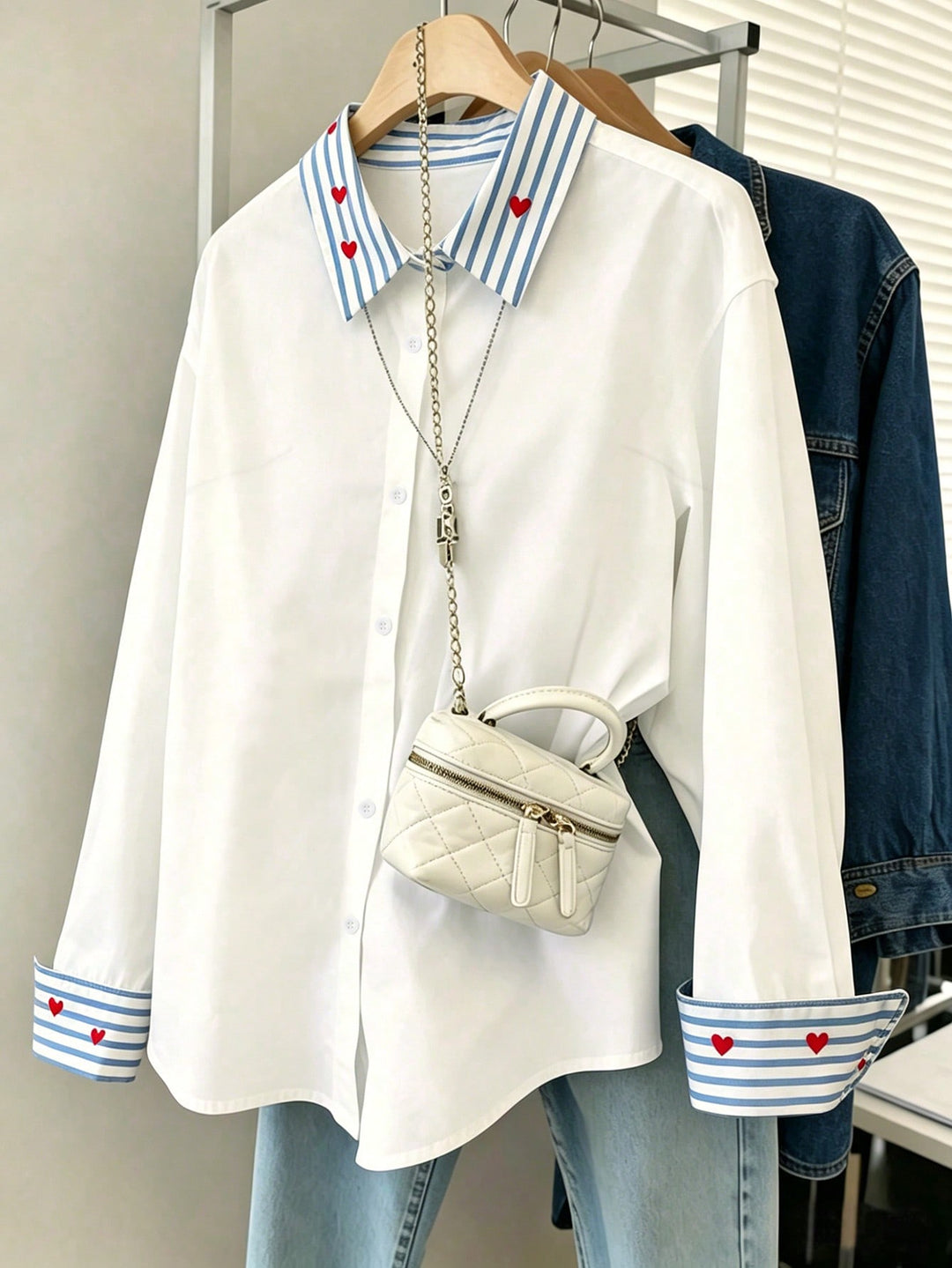 Bluza casual SHEIN, alb