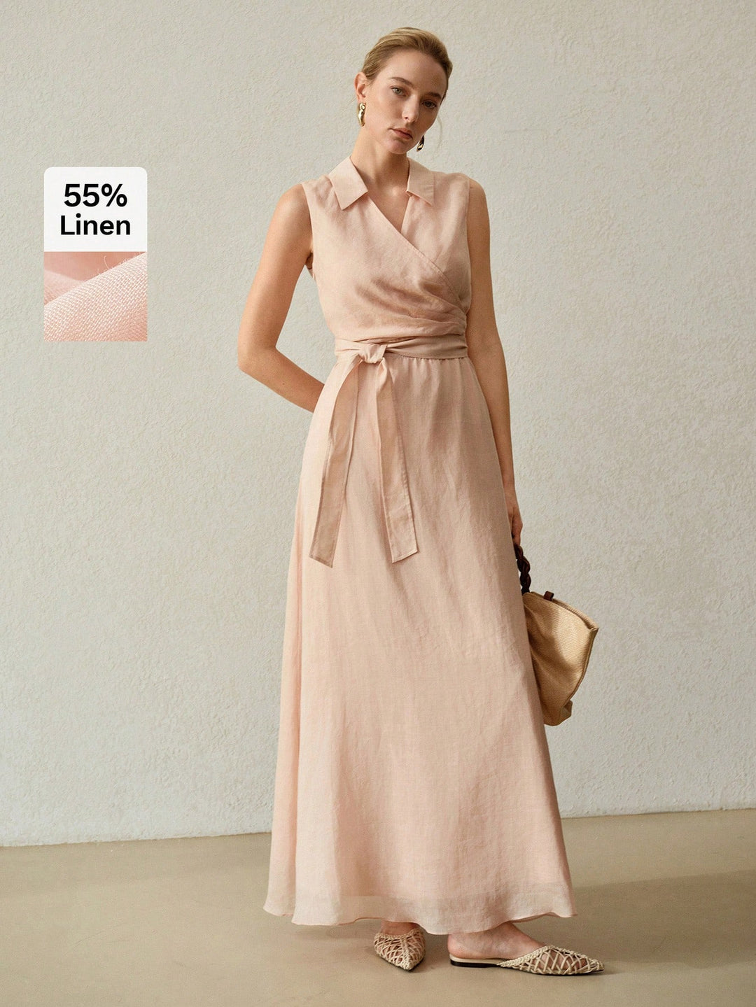 SHEIN maxi ruha, rózsaszín
