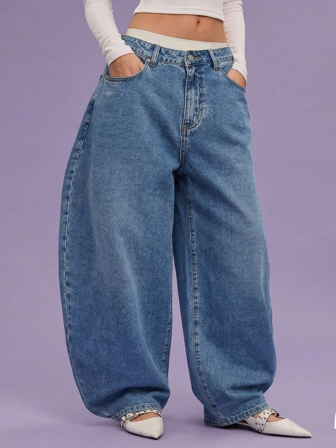 Jeans SHEIN, albastru