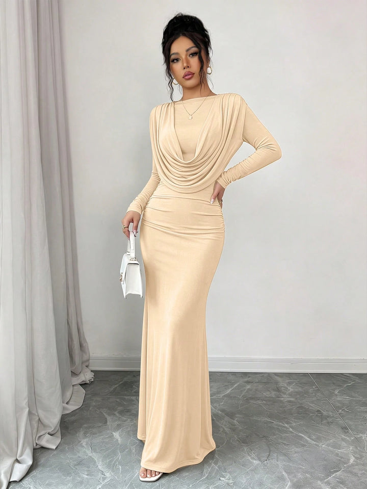 Rochie de ocazie SHEIN, crem