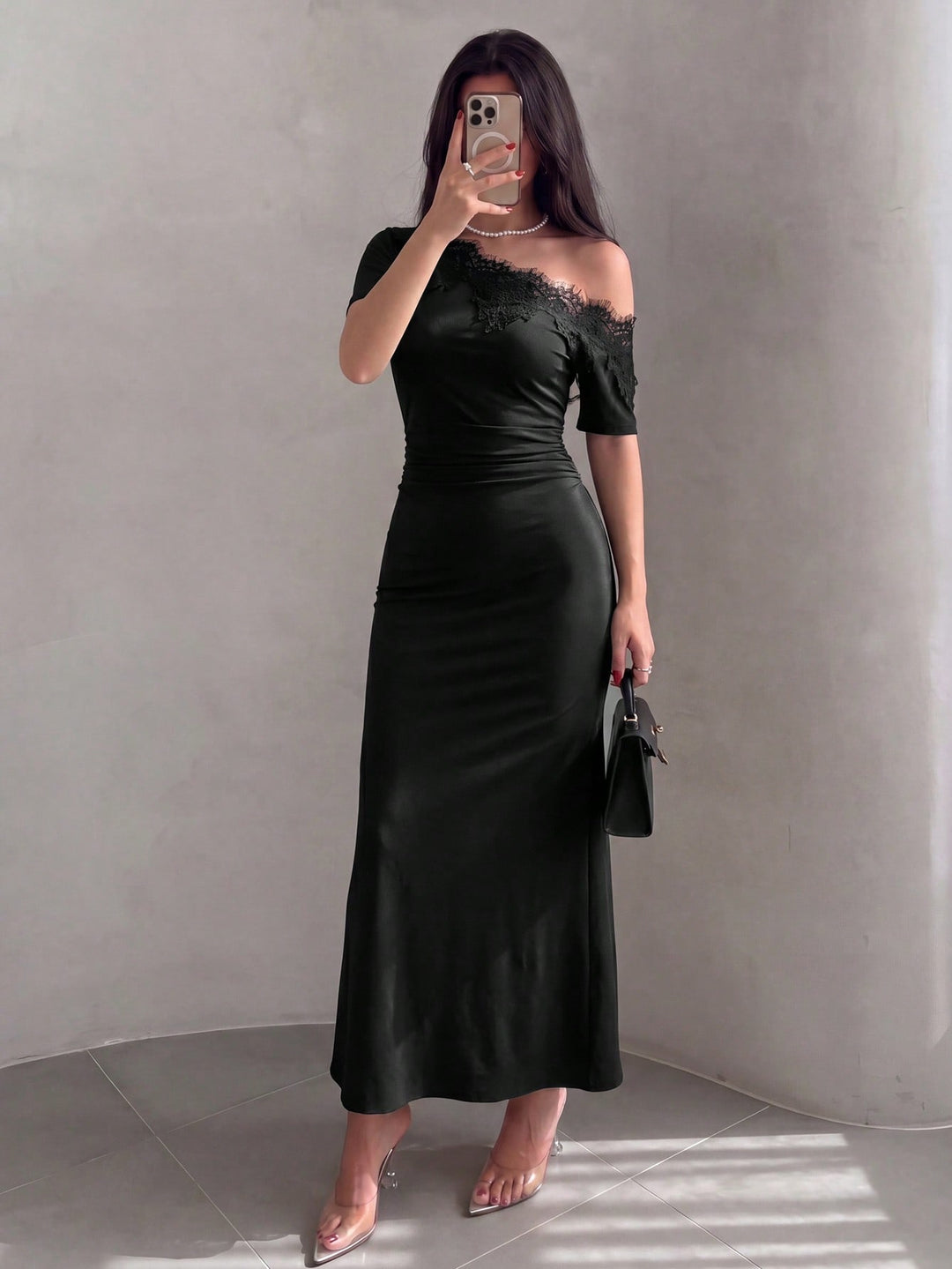 Rochie maxi SHEIN, negru