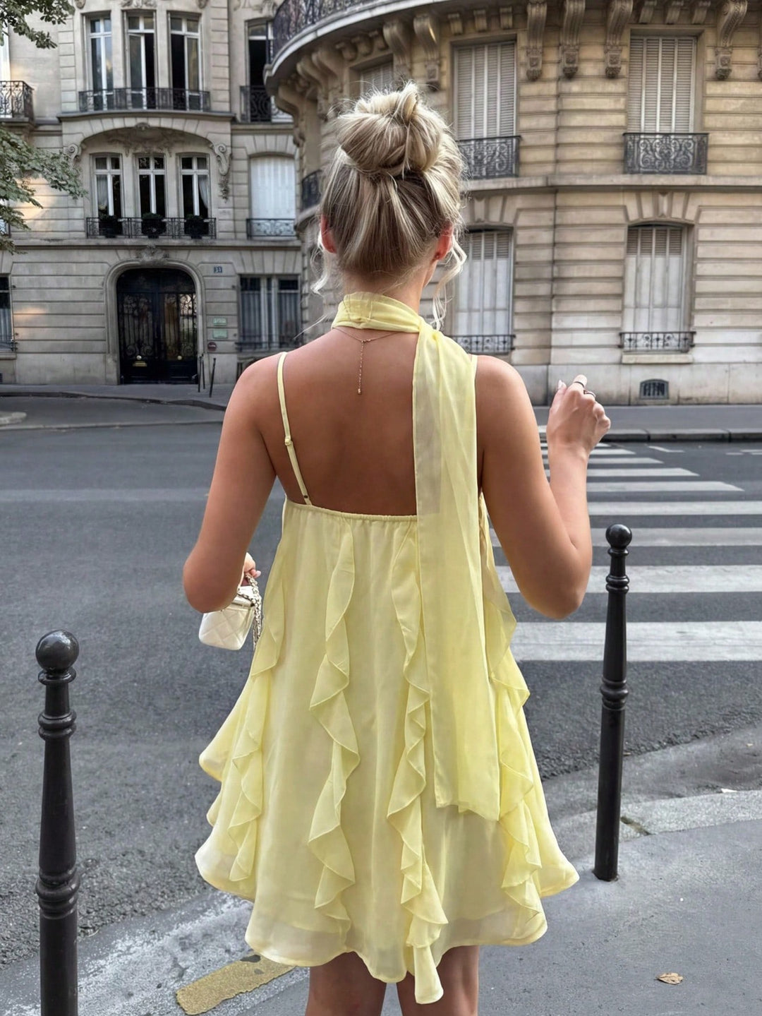 Rochie mini SHEIN, galben