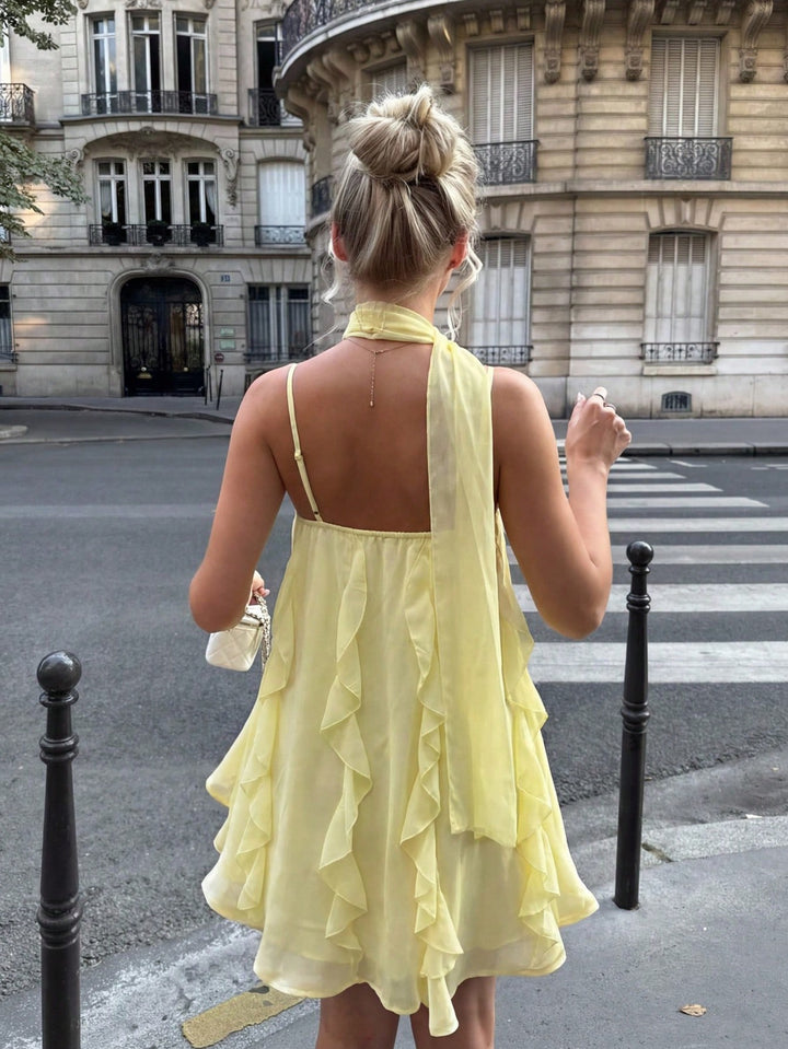 Rochie mini SHEIN, galben