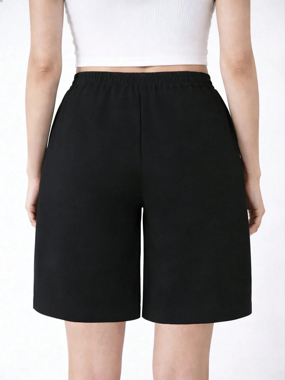 Pantaloni scurți SHEIN, negru