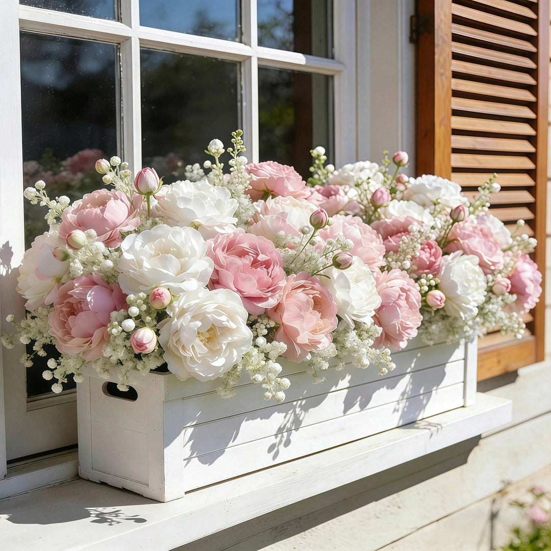 Floari artificiale SHEIN, mix culori