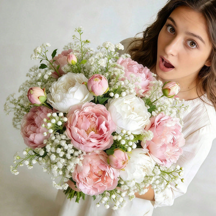 Floari artificiale SHEIN, mix culori