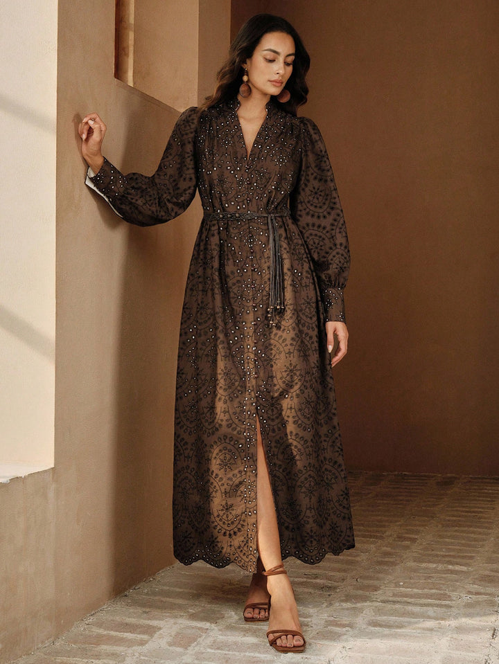 Rochie maxi SHEIN, maro