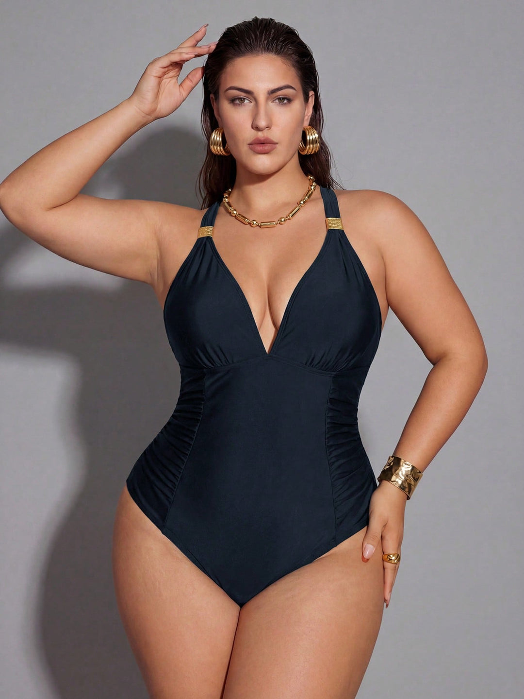 Costum de baie SHEIN, mix culori