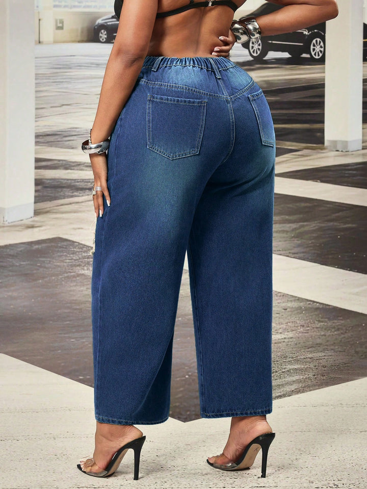 Jeans SHEIN, albastru