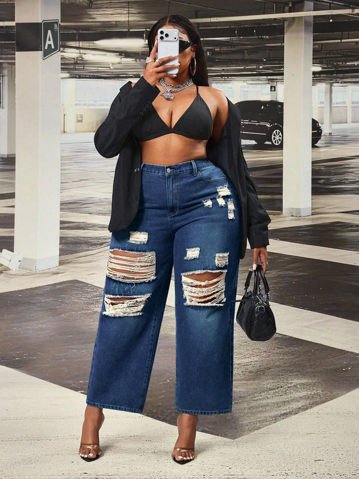Jeans SHEIN, albastru