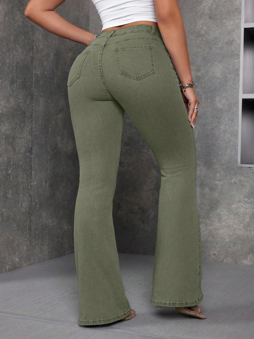 Jeans SHEIN, kaki