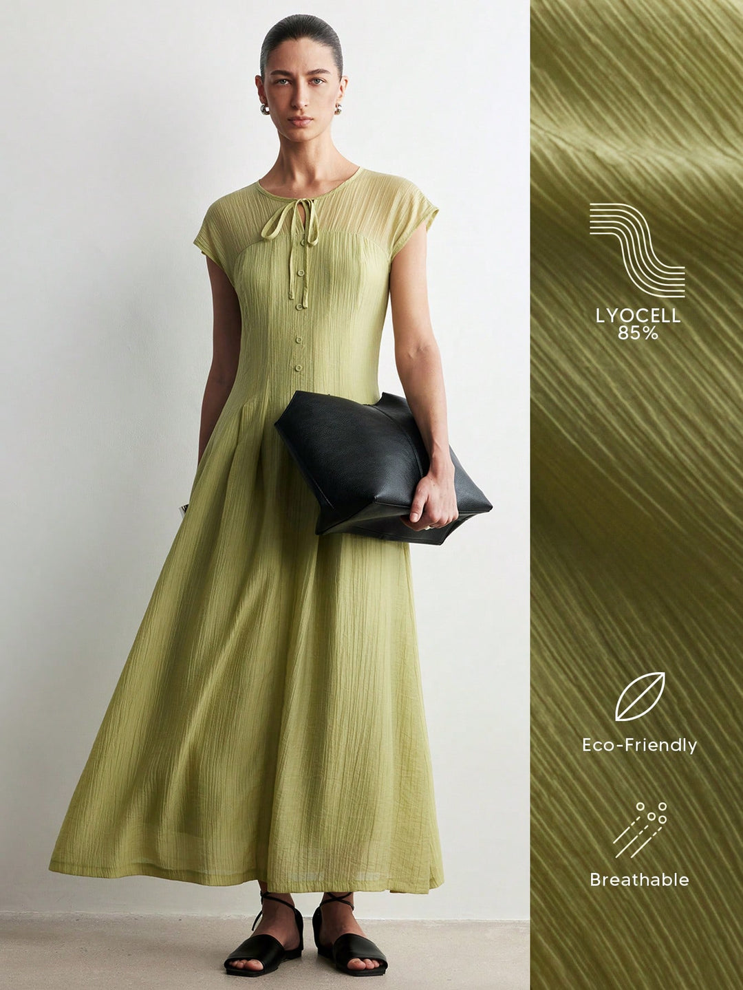 Rochie maxi SHEIN, verde