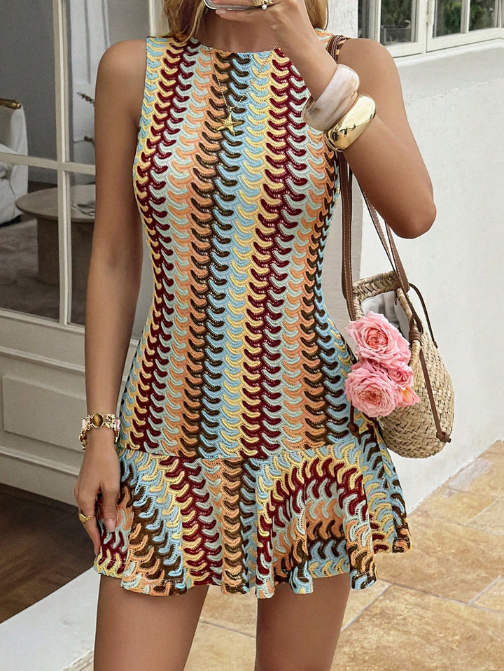 Rochie midi SHEIN, mix culori