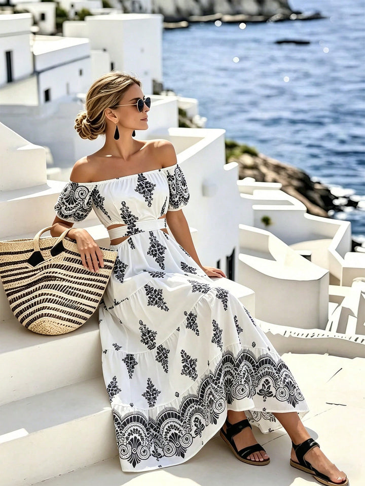 Rochie maxi SHEIN, bej