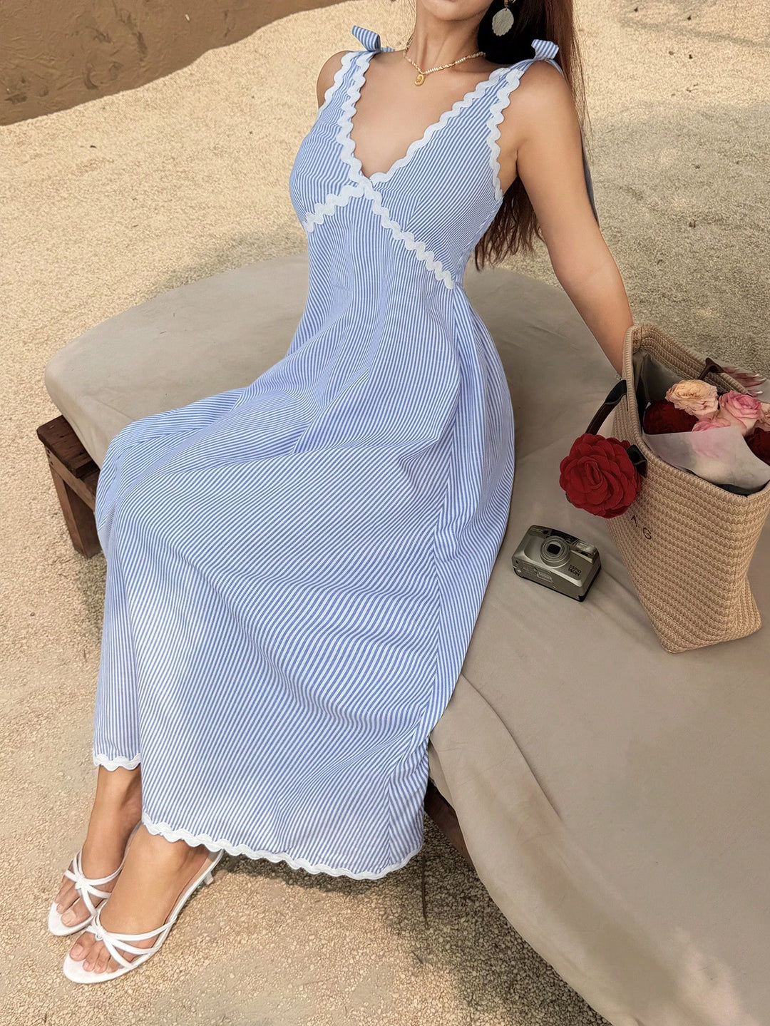 Rochie midi SHEIN, mix culori