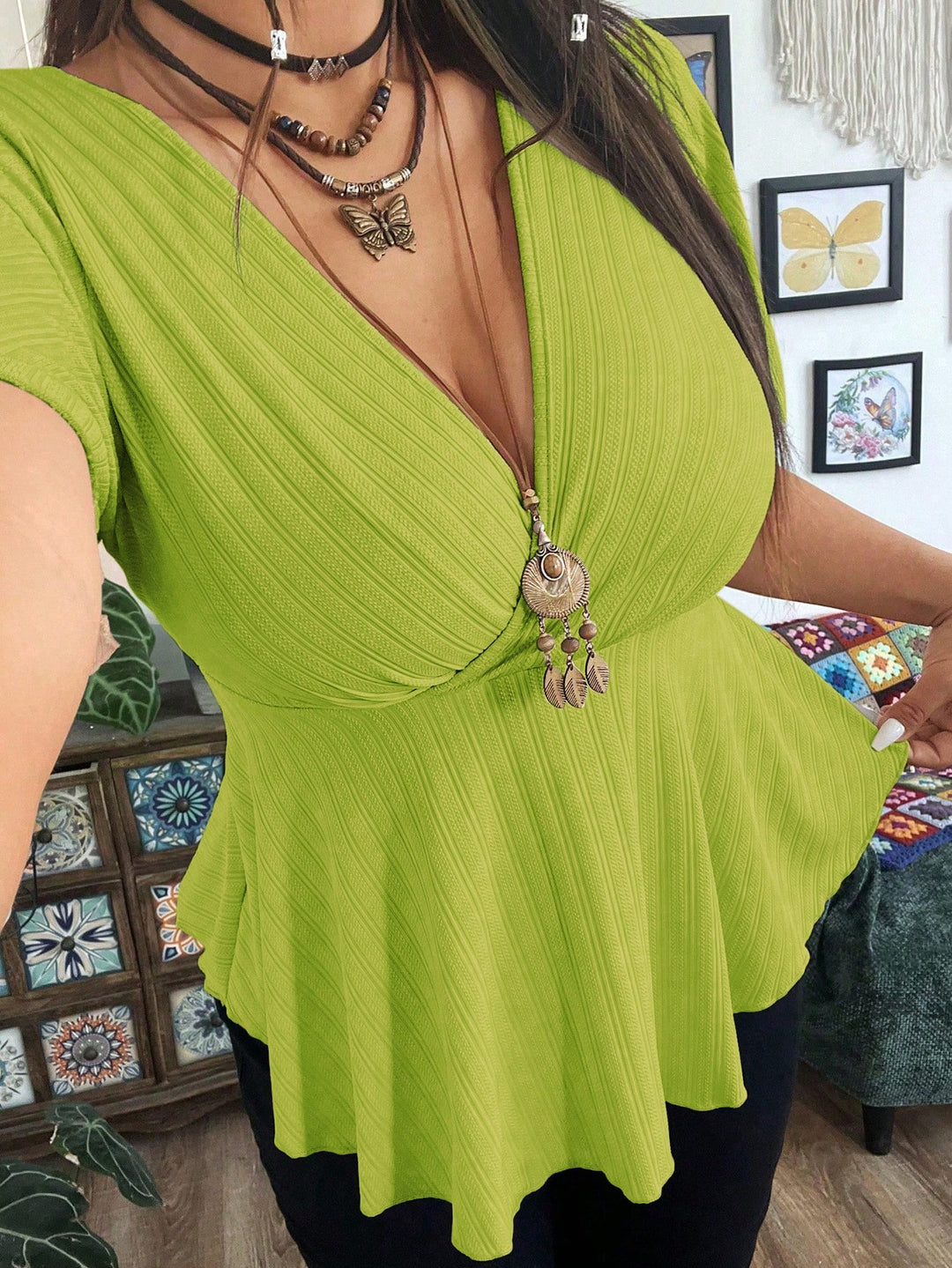 Tricou SHEIN, verde