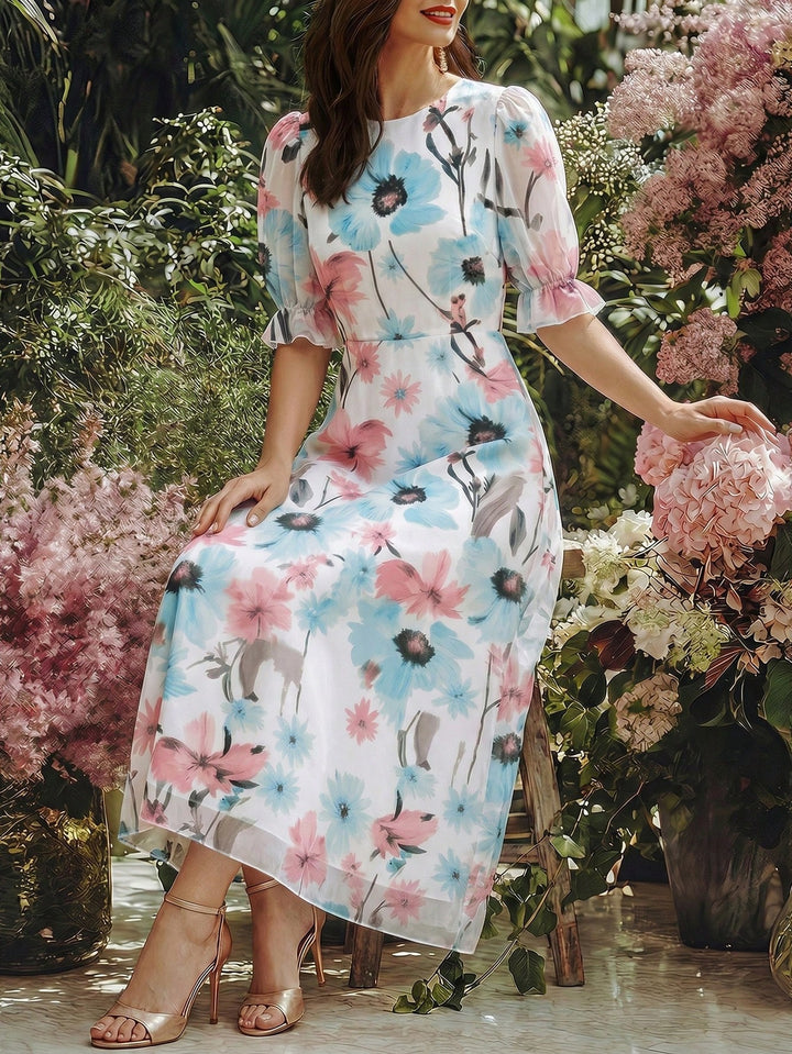 Rochie maxi SHEIN, mix culori