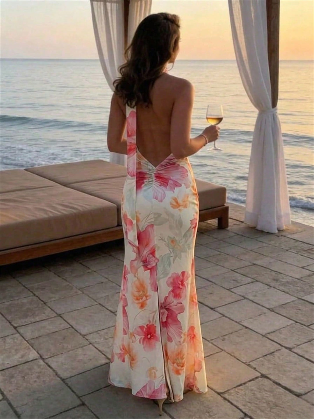 Rochie maxi SHEIN, mix culori