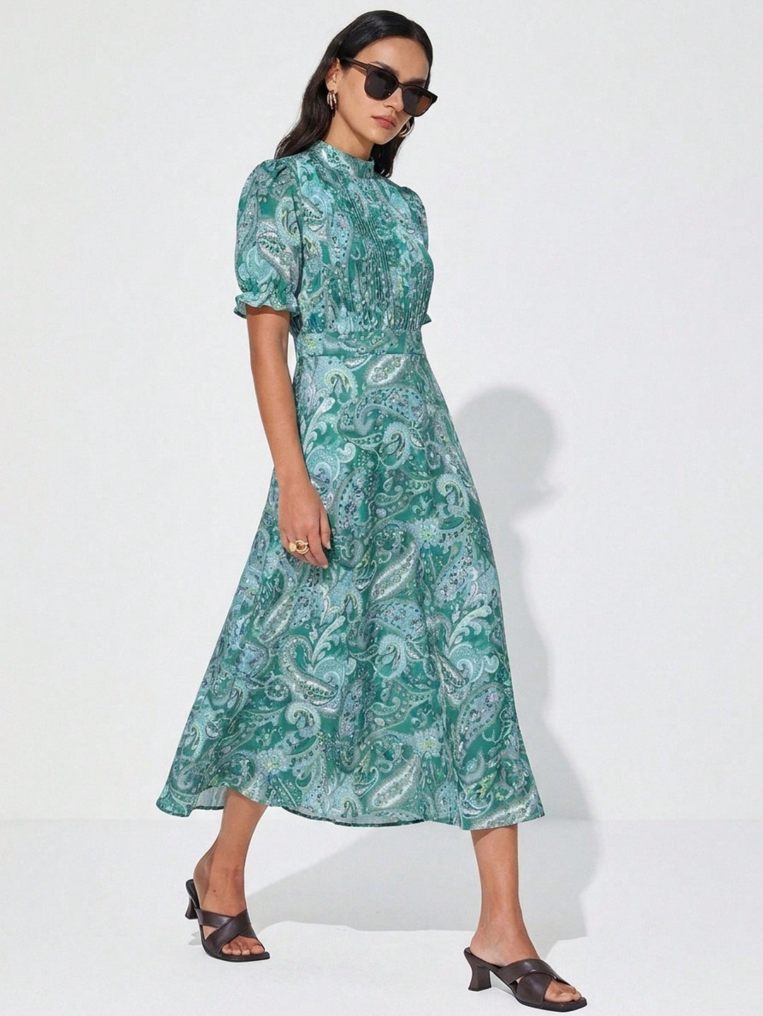 Rochie maxi SHEIN, verde
