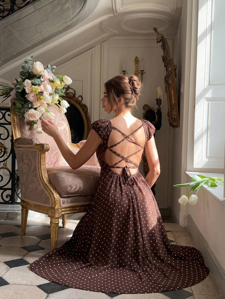 SHEIN Maxi ruha, barna