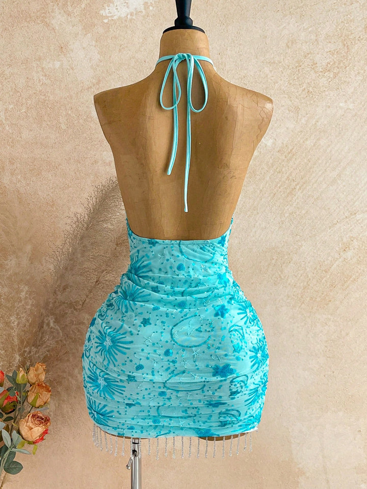 Rochie mini SHEIN, albastru